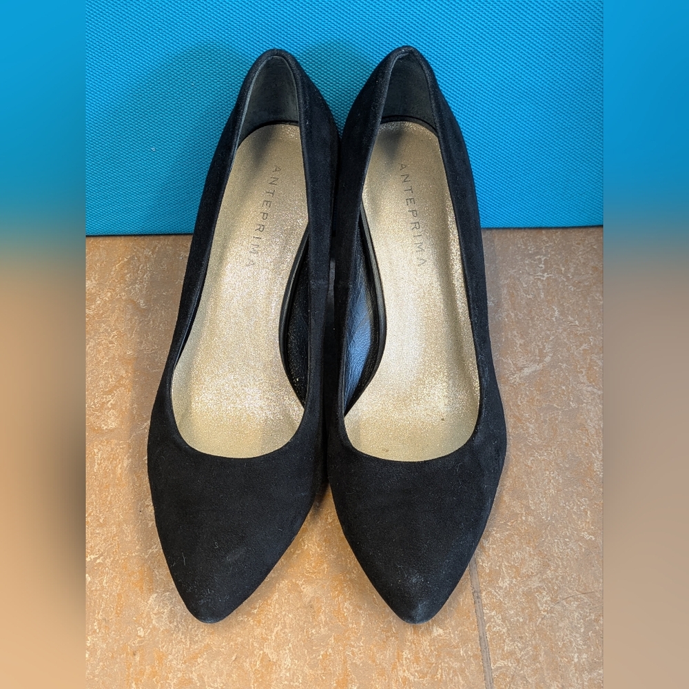 Anteprima Black Suede Heels